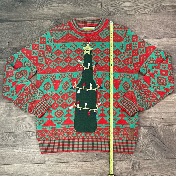 Tipsy Elves Men’s Large Bottle Opener Ugly Christmas Sweater - Picture 10 of 10